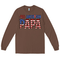 Chestnut all American papa Long Sleeve Tee - Zillion Design Studio