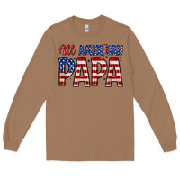 Toasted Coconut all American papa Long Sleeve Tee - Zillion Design Studio