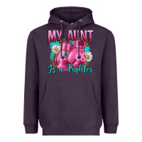 Plum Breast Cancer My Aunt İs A Fighter Heavyweight Hoodie - Artiststas