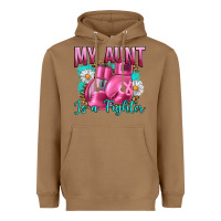 Toasted Coconut Breast Cancer My Aunt İs A Fighter Heavyweight Hoodie - Artiststas