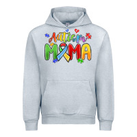 Heather Grey autism mama Urban Hoodie - MaliasSmallBusiness