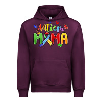 Mauve Wine autism mama Urban Hoodie - MaliasSmallBusiness
