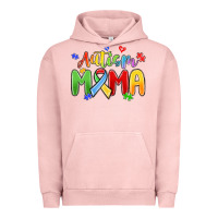 Pigment Salmon autism mama Urban Hoodie - MaliasSmallBusiness