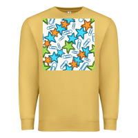 Antique Gold stars school seamless pattern Premium Sweatshirt - BundleAndBundleShop