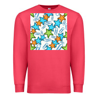 Cardinal stars school seamless pattern Premium Sweatshirt - BundleAndBundleShop