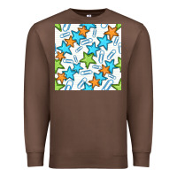 Chestnut stars school seamless pattern Premium Sweatshirt - BundleAndBundleShop