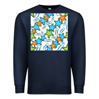 Navy stars school seamless pattern Premium Sweatshirt - BundleAndBundleShop