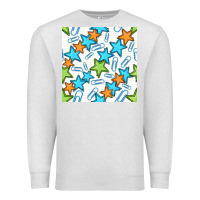 Oatmeal Heather stars school seamless pattern Premium Sweatshirt - BundleAndBundleShop