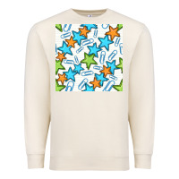 Sandshell stars school seamless pattern Premium Sweatshirt - BundleAndBundleShop