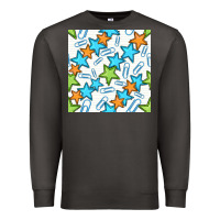 Smoke stars school seamless pattern Premium Sweatshirt - BundleAndBundleShop