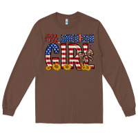 Chestnut all american girl Long Sleeve Tee - Zillion Design Studio