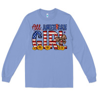 Colony Blue all american girl Long Sleeve Tee - Zillion Design Studio