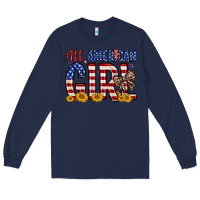 Navy all american girl Long Sleeve Tee - Zillion Design Studio
