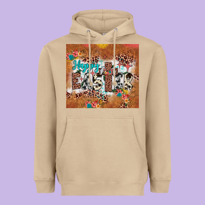 Happy Easter Cross Heavyweight Hoodie Designed By Jahusdesignshop