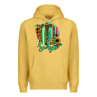 Antique Gold Scorpio Zodiac Sign Sunflower Leopard Serape Premium Hoodie - RanaPortraitStore