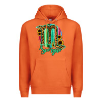 Carrot Scorpio Zodiac Sign Sunflower Leopard Serape Premium Hoodie - RanaPortraitStore