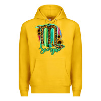 Lemon Scorpio Zodiac Sign Sunflower Leopard Serape Premium Hoodie - RanaPortraitStore