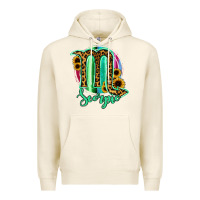 Tofu Scorpio Zodiac Sign Sunflower Leopard Serape Premium Hoodie - RanaPortraitStore