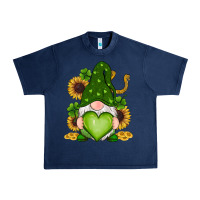 Navy st patricks day shamrock sunflowers gnomes Urban Heavy Tee - RanaPortraitStore