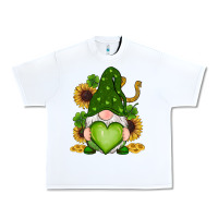 White st patricks day shamrock sunflowers gnomes Urban Heavy Tee - RanaPortraitStore