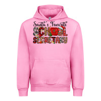 Fuchsia Pink santa s favorite coffee school secretary Urban Hoodie - MaliasSmallBusiness