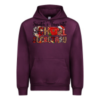 Mauve Wine santa s favorite coffee school secretary Urban Hoodie - MaliasSmallBusiness