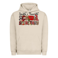 Pigment French Oak santa s favorite coffee school secretary Urban Hoodie - MaliasSmallBusiness