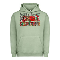 Pigment Oil Green santa s favorite coffee school secretary Urban Hoodie - MaliasSmallBusiness