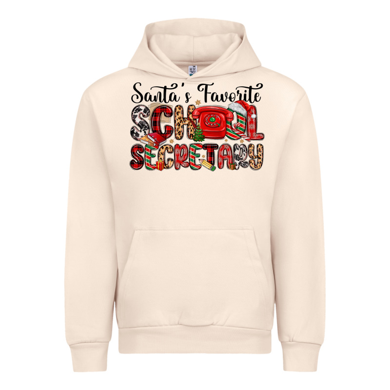 Santa S Favorite Coffee School Secretary Urban Hoodie by MaliasSmallBusiness | Teevron