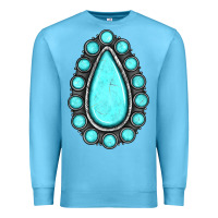 Ocean Blue gemstone Premium Sweatshirt - JahusDesignShop