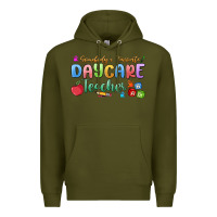 Army Green somebody's favorite daycare teacher Premium Hoodie - MaliasSmallBusiness