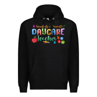Black somebody's favorite daycare teacher Premium Hoodie - MaliasSmallBusiness