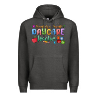 Charcoal Heather somebody's favorite daycare teacher Premium Hoodie - MaliasSmallBusiness