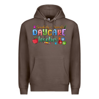 Coffee somebody's favorite daycare teacher Premium Hoodie - MaliasSmallBusiness