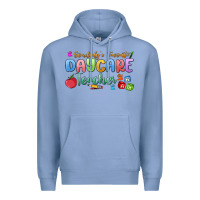 Colony Blue somebody's favorite daycare teacher Premium Hoodie - MaliasSmallBusiness