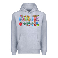 Heather Grey somebody's favorite daycare teacher Premium Hoodie - MaliasSmallBusiness