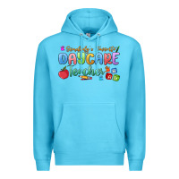Ocean Blue somebody's favorite daycare teacher Premium Hoodie - MaliasSmallBusiness