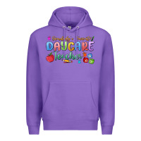 Purple somebody's favorite daycare teacher Premium Hoodie - MaliasSmallBusiness