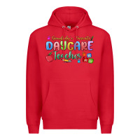 Red somebody's favorite daycare teacher Premium Hoodie - MaliasSmallBusiness