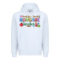 White somebody's favorite daycare teacher Premium Hoodie - MaliasSmallBusiness