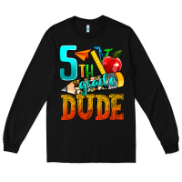 Black 5th grade dude Long Sleeve Tee - texasbilliewilder