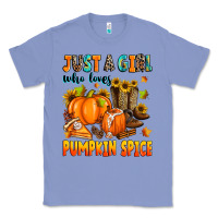 Colony Blue just a girl who loves pumpkin spice Classic Tee - Zillion Design Studio