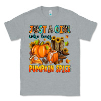 Heather Grey just a girl who loves pumpkin spice Classic Tee - Zillion Design Studio
