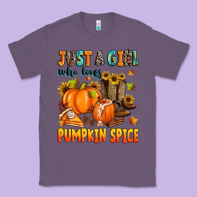 Just A Girl Who Loves Pumpkin Spice Classic Tee Designed By Zillion Design Studio