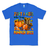 True Royal just a girl who loves pumpkin spice Classic Tee - Zillion Design Studio