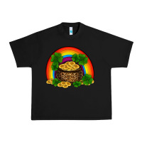 Black st patricks shamrock gold leopard rainbow Urban Heavy Tee - RanaPortraitStore