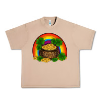Burro st patricks shamrock gold leopard rainbow Urban Heavy Tee - RanaPortraitStore