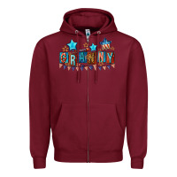 Burgundy American Granny 4th of july Zipper Hoodie - CowGirlArtShop