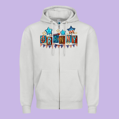 American Granny 4th Of July Zipper Hoodie Designed By Cowgirlartshop