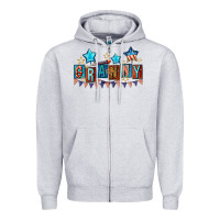 Heather Grey American Granny 4th of july Zipper Hoodie - CowGirlArtShop